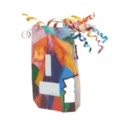 Tom Holland, Mask, 1998, acrylic on aluminum, (approximate dimensions - overall: 21 H x 19-1/2 W x 13 D inches)
