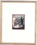 This is an outstanding authentic original work of art by Original Winold Reiss, pastel and ink, offered Oct 2021