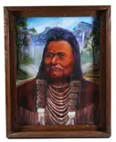 Untitled by Chief Joseph, oil on canvas, offered Oct 2021