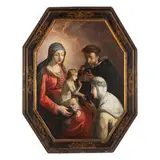 Alessandro Casolani, Madonna con Bambino e Santi, oil on canvas ottagonale