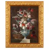 Francesco Lavagna, Vaso fiorito, oil on canvas