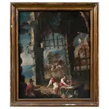 Matteo Ghidoni, Scena di genere, oil on canvas