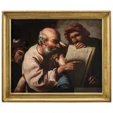 Pietro della Vecchia, La lezione di matematica, oil on canvas