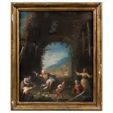 Matteo Ghidoni, Scena di genere, oil on canvas