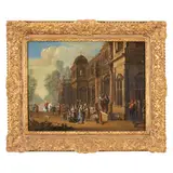 Jakob Ferdinand Saeys, Salomone riceve la Regina di Saba a palazzo, oil on canvas