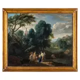 Johannes Glauber, Paesaggio, oil on canvas