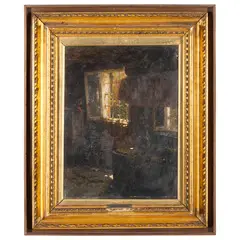 Mongrassano, 1859 - Napoli, 1942 / La finestra sul giardino / Firmato Rubens Santoro in basso a sinistra by Rubens Santoro, oil on canvas, offered Jul 2025