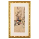 Vincenzo Loria, Salerno, 1849 - La Spezia, 1939 / I vicoli di Napoli / Firmato V Loria, Napoli in basso a destra
