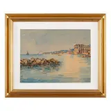 Vincenzo Loria, Salerno, 1849 - La Spezia, 1939 / Veduta del Golfo di Napoli / Firmato V Loria e datato 1880 Napoli in basso a destra