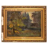 Milano, 1870 - 1922 / Bosco in autunno / Firmato Carlo Paolo Agazzi in basso a sinistra by Carlo Paolo Agazzi, oil on canvas, offered Jul 2025