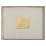 Emanuele Rambaldi, Pieve di Teco, 1903 - Savona, 1968 / Figura femminile con cerbiatto / Monogramma E R in basso a destra, pencil on paper