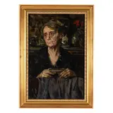 Luca Postiglione, Napoli, 1876 - 1936 / Signora in un interno / Firmato L Postiglione in alto a destra, oil on canvas