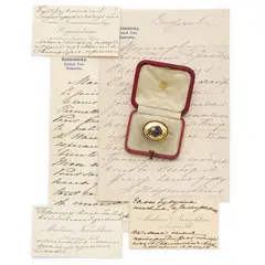 Senza titolo by A Gold, Silver, Sapphire And Diamond Plaque Brooch, offered Jul 2025