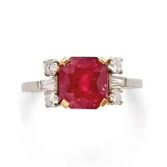 Senza titolo by A Ruby And Diamond Ring, offered Jul 2025