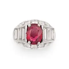 Senza titolo by A Ruby And Diamond Ring, offered Jul 2025
