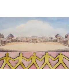 Francesco Clemente, Napoli 1952 / Napoli è, 2017-18, mixed media on paper