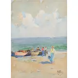 Sestri Levante, 1890 - 1971 / Senza titolo by Vittorio Nattino, mixed media on paper, offered Oct 2025