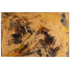 Antonio Carena, Rivoli 1925 / Composizione, 1958, Resina e tecnica mista su carta applicata su tela