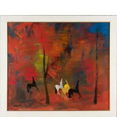 Gianrodolfo D'accardi, Palermo 1906 - VARESE 1993 / Senza titolo, oil on canvas