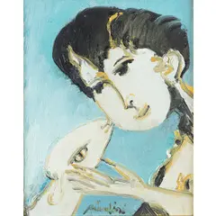 Remo Brindisi, Roma 1918 - Milano 1996 / Senza titolo, oil on canvas