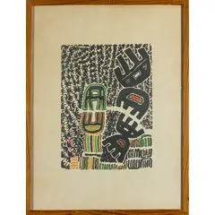 Roma 1900 - 1972 / Senza titolo by Giuseppe Capogrossi, lithograph a colori on paper, offered Oct 2025