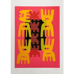 Roma 1900 - 1972 / Senza titolo by Giuseppe Capogrossi, lithograph a colori on paper, offered Oct 2025