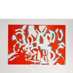 Carla Accardi, Trapani 1924 - Roma 2014 / Senza titolo, lithograph a colori on paper