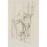 Alberto Giacometti, Stampa 1901 - Coira 1966 / Senza titolo, 1946-50, Sei litografie a colori su carta