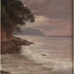 Alessandro Viazzi, Alessandria 1872 - Genova 1956 / Senza titolo, oil on panel