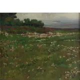Angelo Balbi, Genova 1872 - 1939 / Paesaggio, oil on panel