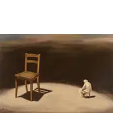 Adriano Segarelli, Roma 1978 / L’allegoria del sapere, 2025, oil on canvas