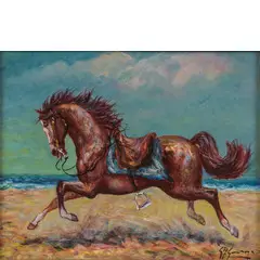 Milano 1921 - 2007 / Il fuggiasco, 1978 by Giovan Francesco Gonzaga, oil on canvas, offered Oct 2025