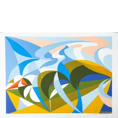 Giacomo Balla, Torino 1871 - Roma 1958 / Futurballa (D'apres), Colpo di fucile domenicale, screenprint a colori on paper