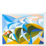 Giacomo Balla, Torino 1871 - Roma 1958 / Futurballa (D'apres), Colpo di fucile domenicale, screenprint a colori on paper