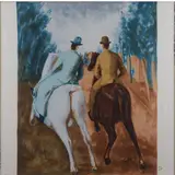 Virgilio Guidi, Roma 1891 - Venezia 1984 / Uomini a cavallo