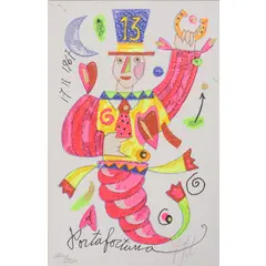 Genova 1950 / Portafortuna by Francesco Musante, screenprint polimaterica, offered Oct 2025
