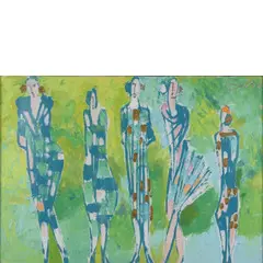 Antonio Vangelli, Roma 1917 / Senza titolo, 1975, oil on canvas