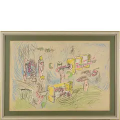 Santiago del Cile 1911 - Civitavecchia 2002 / Senza titolo, by Sebastian Matta, lithograph a colori on paper, offered Oct 2025