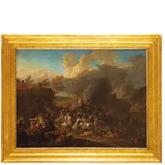 Scontro tra cavallerie turche ed europee by Karel Breydel, oil on canvas, offered Nov 2025