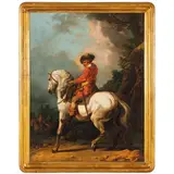 Francesco Casanova, Gentiluomo a cavallo, oil on canvas