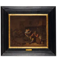 Egbert van Heemskerck, Interno di osteria, oil on canvas