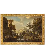 Jan Looten, Paesaggio boschivo con rocce e torrente / Firmato Jan Looten in basso a destra, oil on canvas
