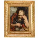 Bartholomäus Spranger, San Girolamo, oil on panel