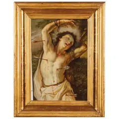 Francesco Vanni, San Sebastiano, oil on copper