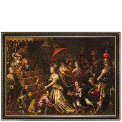 Stephan Kessler, Salomone e la regina di Saba, oil on canvas