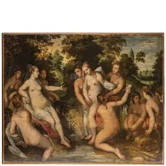 Hans Rottenhammer, Diana e Callisto, oil on canvas