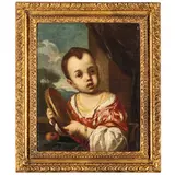 Antonio Amorosi, Ritratto di bambina con tamburello