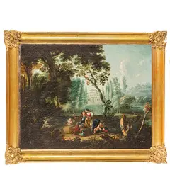 Tomaso Porta, Rinaldo e Armida nel giardino incantato, oil on canvas