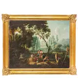 Tomaso Porta, Rinaldo e Armida nel giardino incantato, oil on canvas