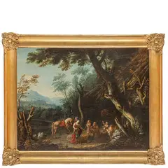 Tomaso Porta, Erminia tra i pastori, oil on canvas